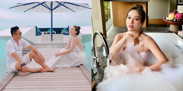 Bảo Thy khoe ảnh ông xã chụp có tâm, Lan Khuê liền trách khéo chồng