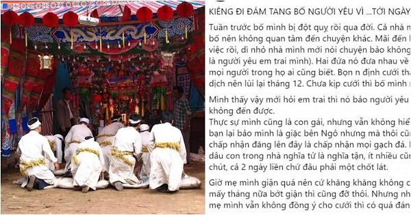 Đến kì cô gái không viếng bố chồng tương lai, bị cả họ đòi hủy hôn
