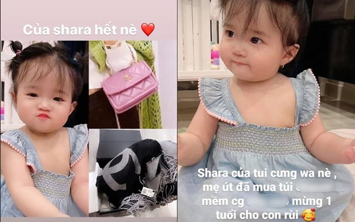 Chưa có con, Ngọc Trinh mạnh tay mua hàng hiệu cho cháu gái