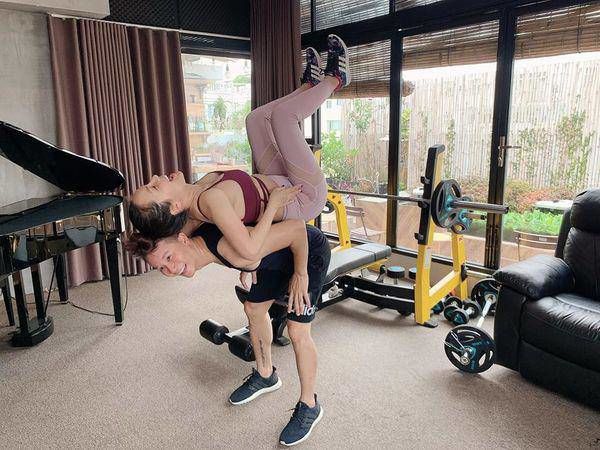Hội ông xã Vbiz giúp vợ siết cân, giữ dáng: Trường Giang ép vợ ăn