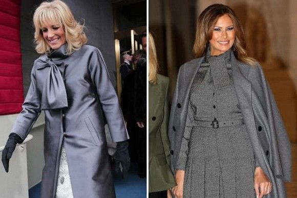 Tinh mắt soi gu thời trang tương đồng của Melania Trump và Jill Biden