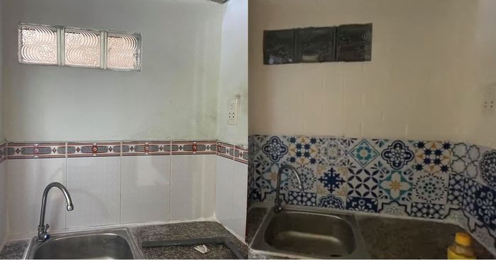 F5 phòng trọ cực thích mắt, tận dụng chân cầu thang để làm điểm nhấn