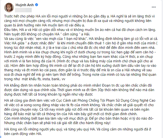 Facebook Quang Hải bị tấn công sau khi Huỳnh Anh bị tố cắm sừng