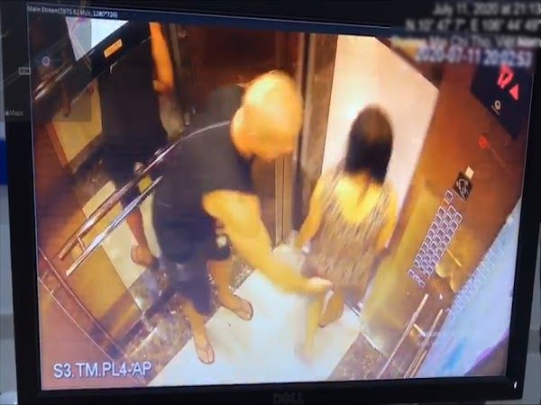 Bức xúc gã đàn ông ngoại quốc vỗ mông phụ nữ trong thang máy