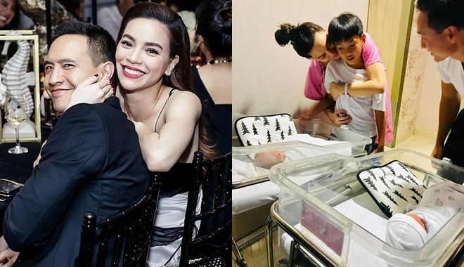 Kim Lý quỳ gối cầu hôn Hồ Ngọc Hà sau khi sinh đôi trai gái