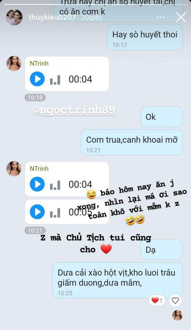 Ai như Ngọc Trinh, ra ngoài sơn hào hải vị, về nhà toàn “khô với mắm”