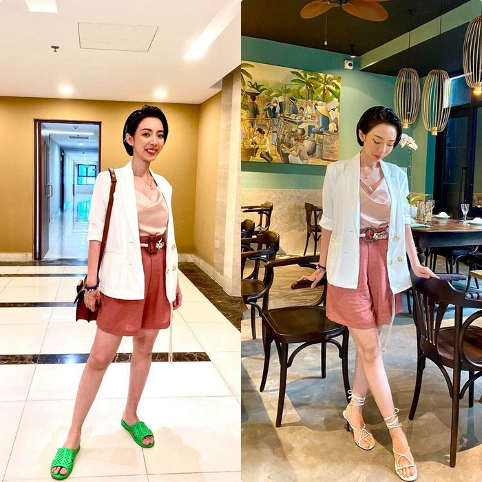 Loạt mỹ nhân Việt diện đồ hiệu nhưng đeo dép giá rẻ