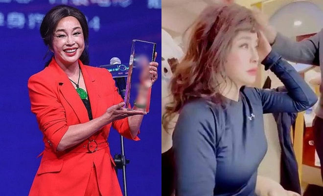Lưu Hiểu Khánh lộ mặt đơ cứng như tượng sáp ở tuổi 70