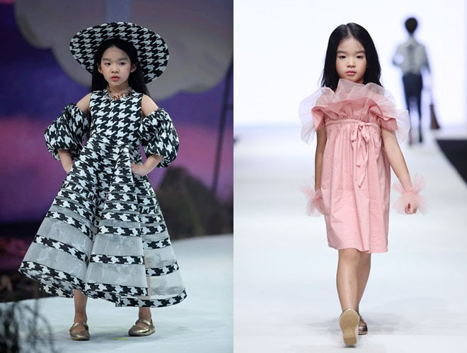 Nhóc tì nhà sao mới tí tuổi đã lên sàn catwalk chuyên nghiệp