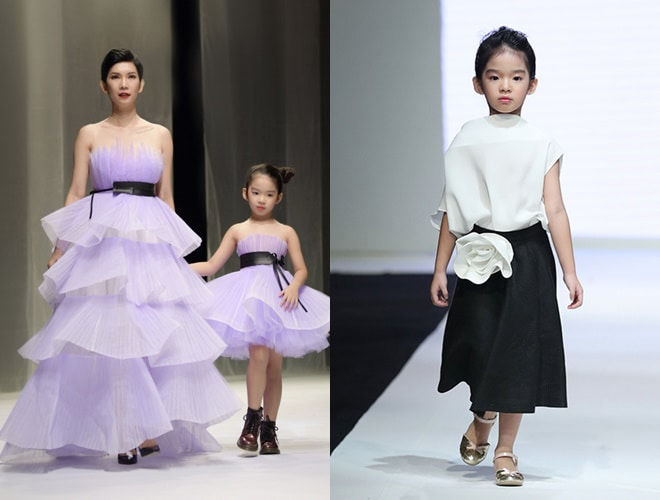 Nhóc tì nhà sao mới tí tuổi đã lên sàn catwalk chuyên nghiệp