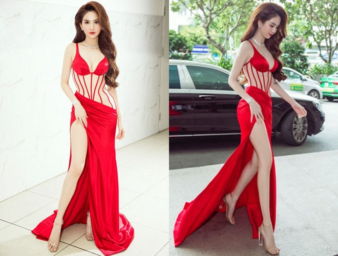 Sao Việt đối phó với váy xẻ cao: Lý Nhã Kỳ phải có người bồng bế