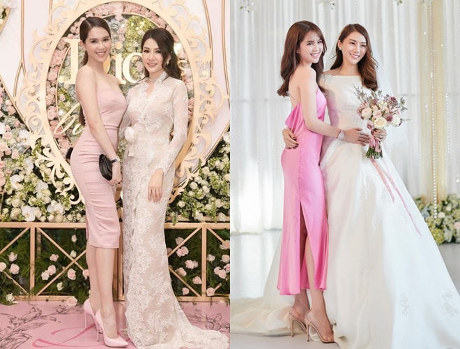 Sao Việt mặc lấn át cô dâu khi đi đám cưới