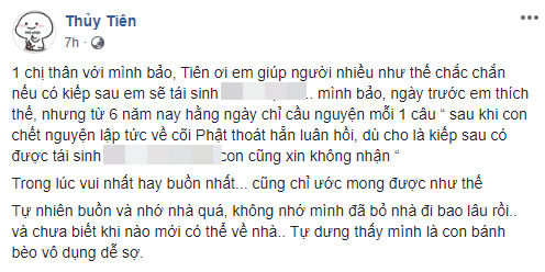 Thủy Tiên để lộ gương mặt đẫm lệ, thừa nhận: Buồn và nhớ nhà quá