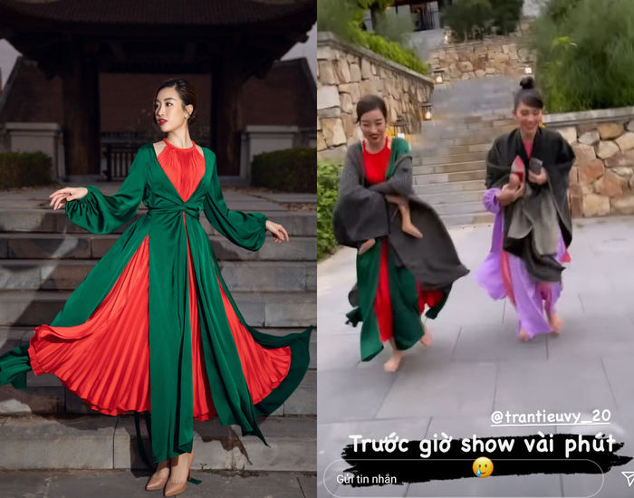 Sao Châu Á mặc hở giữa trời lạnh buốt: Người co ro, người ngất xỉu