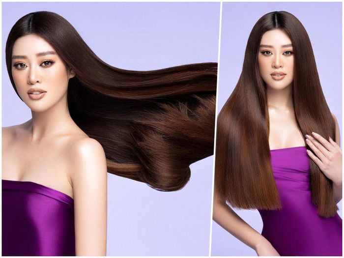 Sự thật về suối tóc nữ thần của sao: Khánh Vân bị cho sửa ảnh quá đà