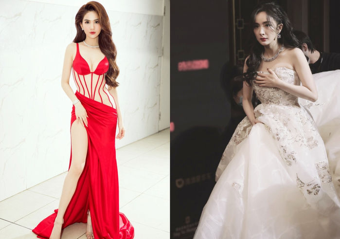 1 phút tỏa sáng các sao nữ này phải toát mồ hôi giữ váy áo