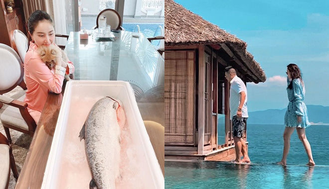 Bảo Thy khoe quà chồng tặng nhưng khung cảnh phía sau mới gây sốt