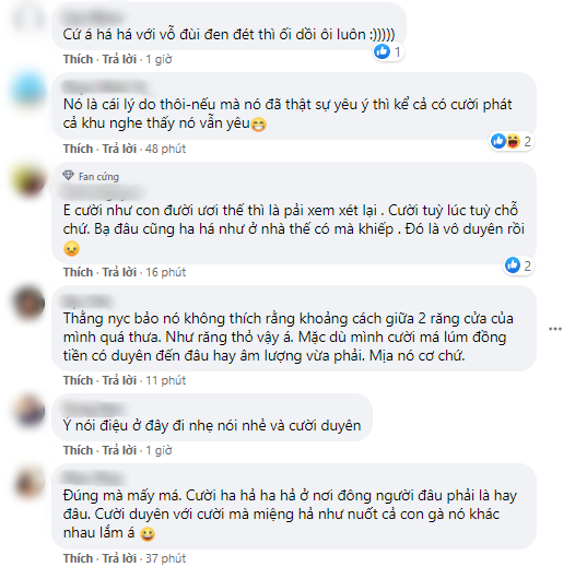 Cô gái bị người yêu chia tay vì há hốc miệng cười quá to