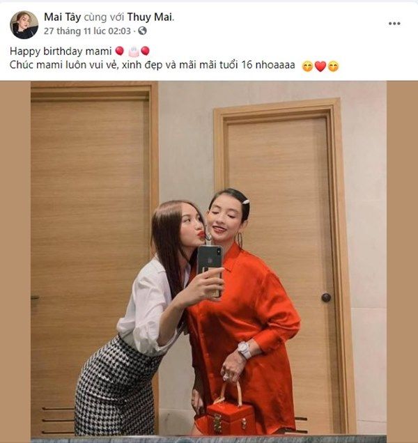 Hotgirl Mai Tây khoe mẹ chồng tương lai trẻ như gái đôi mươi