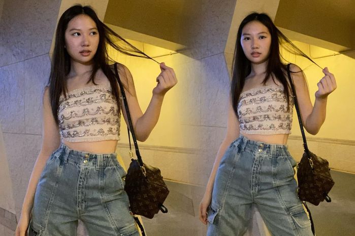 Con gái 16 tuổi của Chân Tử Đan: Mặt xinh, chân dài như người mẫu