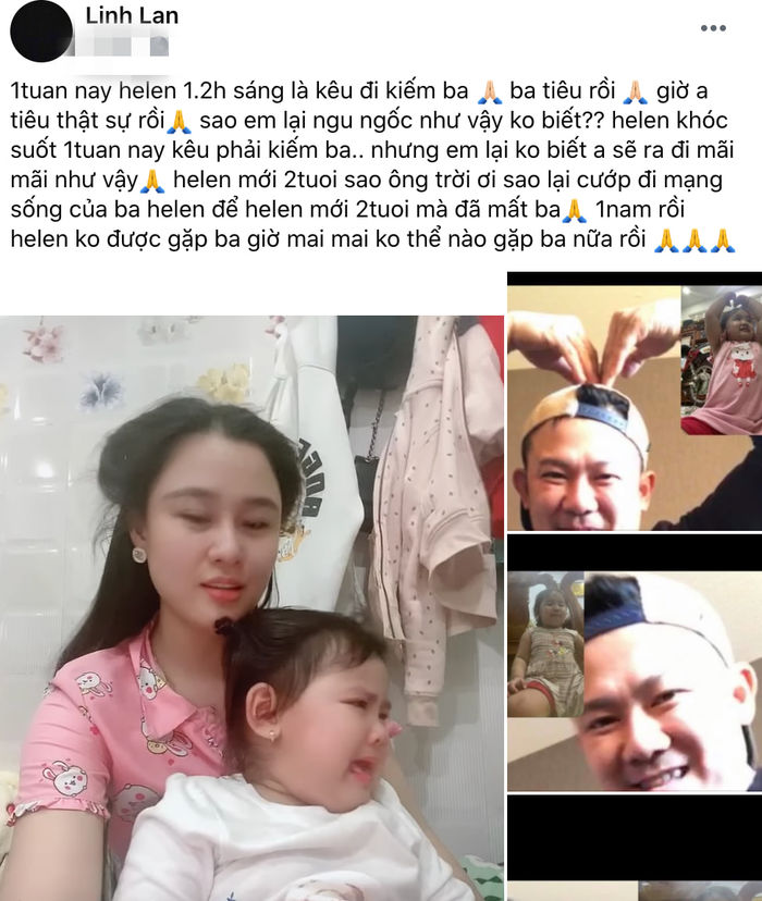 Hình ảnh của Vân Quang Long và con gái lớn