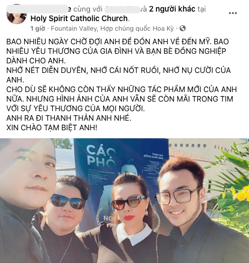 Diễn viên Hoàng Anh chạm trán vợ cũ tại lễ tang NS Chí Tài