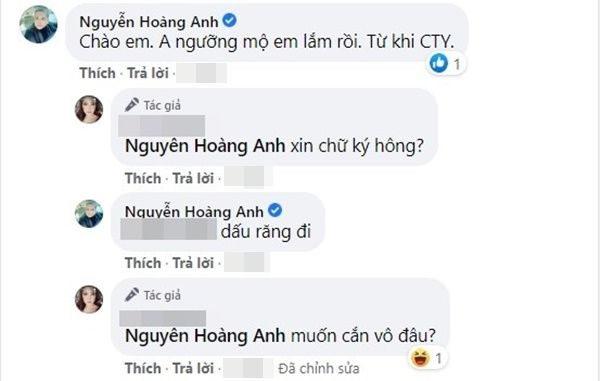Diễn viên Hoàng Anh thân thiết với nữ đồng nghiệp