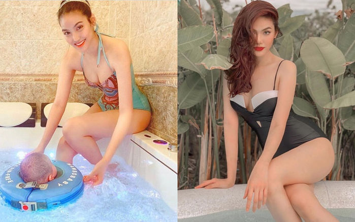 Gái một con Lan Khuê ăn đứt hội son rỗi khi diện bikini