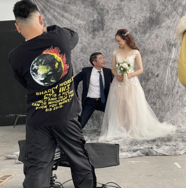 Hé lộ hậu trường ảnh cưới của nghệ sĩ Công Lý và bạn gái kém 15 tuổi