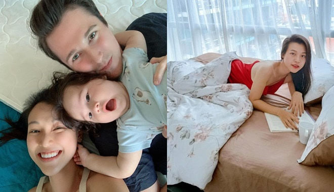 Hoàng Oanh tự tin khoe ảnh giường chiếu do chồng Tây bấm máy
