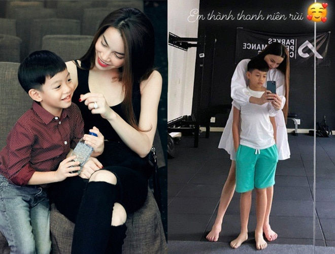 Hưởng gen trội từ mẹ, quý tử nhà Hà Hồ mới 10 tuổi đã cao ấn tượng