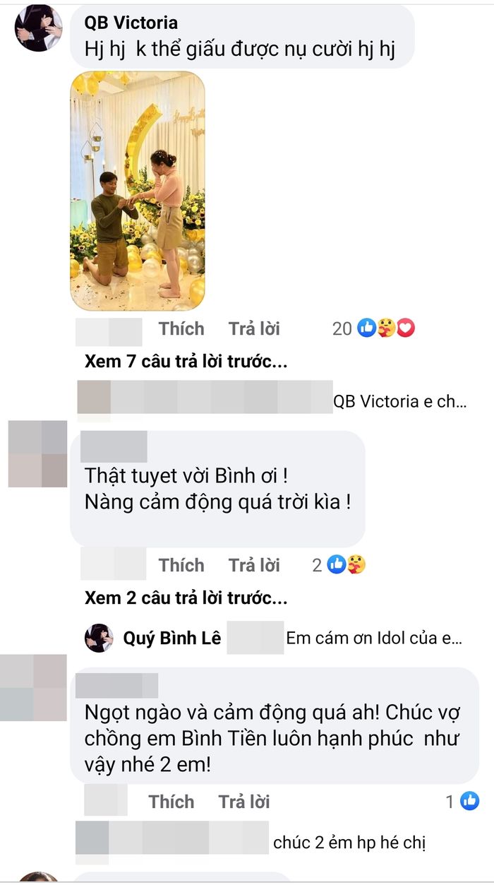 Khoảnh khắc cầu hôn của Quý Bình và vợ doanh nhân