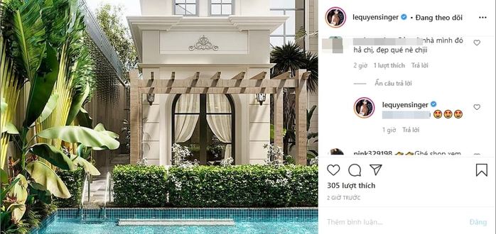 Lệ Quyên hé lộ một phần không gian sống sau khi ly hôn