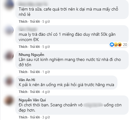 Cô gái bức xúc khi mua hai ly nước vỉa hè ở phố đi bộ giá 100k