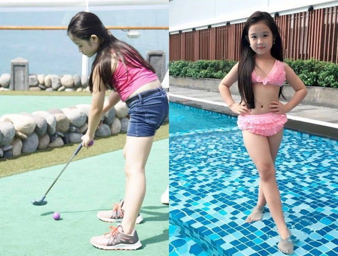 Mẫu nhí Cần Thơ chuyên đọ sắc Hoa hậu chăm tập gym để rèn dáng