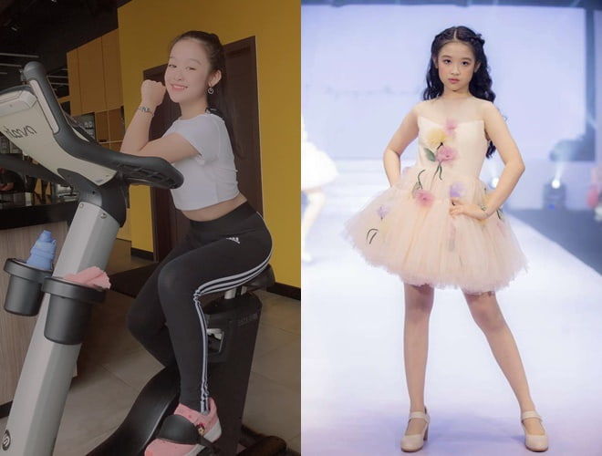 Mẫu nhí Cần Thơ chuyên đọ sắc Hoa hậu chăm tập gym để rèn dáng