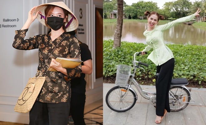 Mỹ nhân Việt hóa gái quê: Hari Won được chồng khen cưng