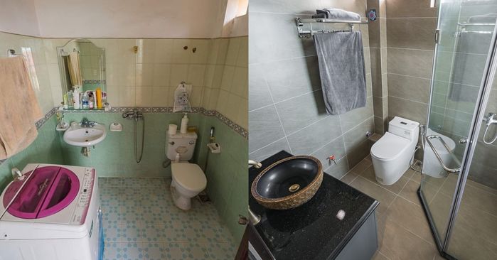 Vợ chồng trẻ F5 phòng ngủ 30m2 cũ kỹ thành không gian sống hiện đại