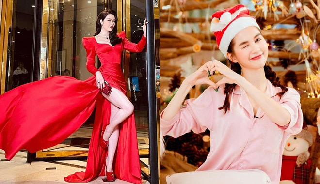 Sao Việt lên đồ đón Giáng sinh: Ai cũng thi nhau chưng diện sắc đỏ