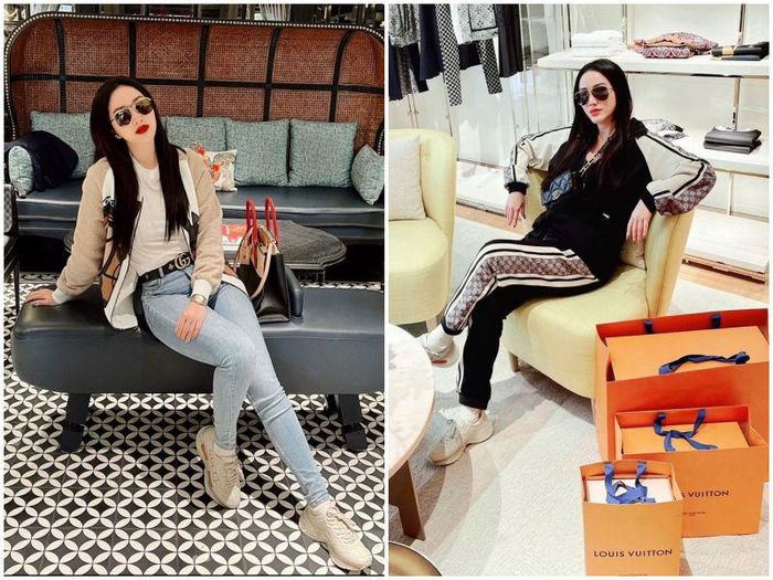 Bảo Thy đi chơi 4 ngày xách 2 vali hàng hiệu ú ụ