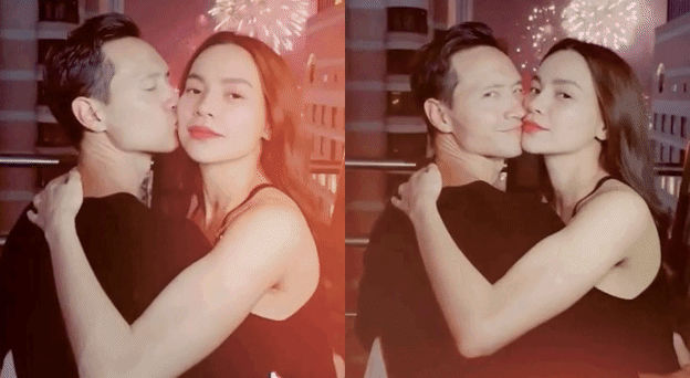 Sốc đường với clip Hà Hồ - Kim Lý khóa môi lia lịa ngày đầu năm