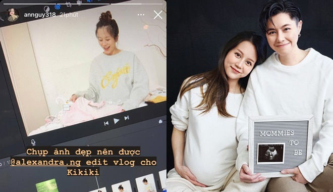 An Nguy khoe nhan sắc cuối thai kỳ, hé lộ giới tính con đầu lòng