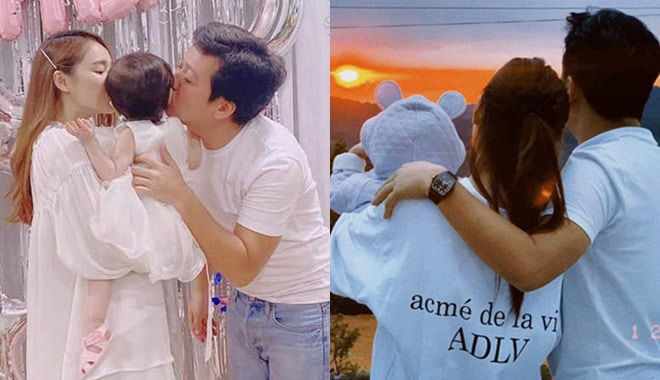 Bức ảnh hiếm hoi đầy đủ 3 thành viên của nhà vợ chồng Nhã Phương