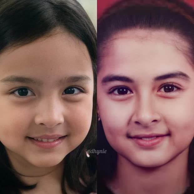 Bức hình ghép của mẹ con Marian Rivera gây sốt MXH
