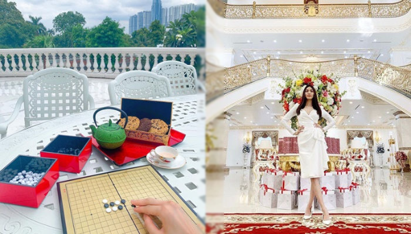 Cận cảnh biệt thự của Lan Khuê: Dát vàng lộng lẫy như lâu đài