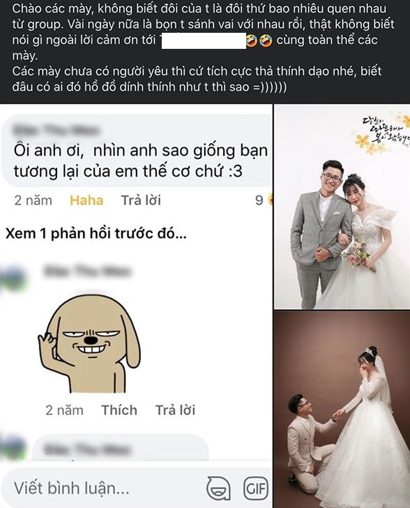 Nên duyên vợ chồng sau 2 năm vi comment nhận bạn trai tương lai