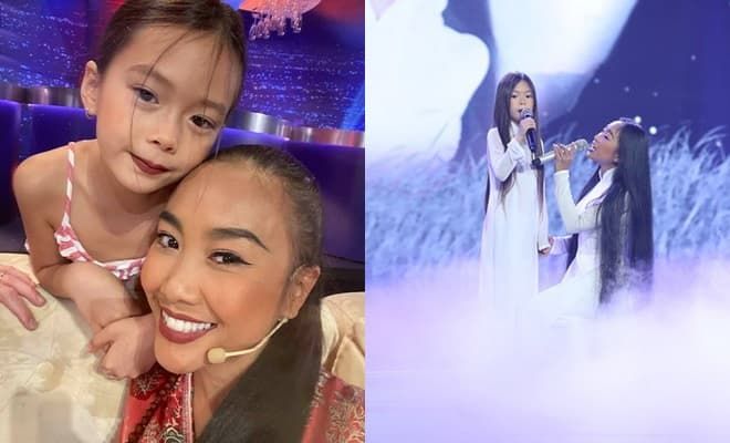 Đoan Trang và con gái 6 tuổi cùng song ca trên sân khấu