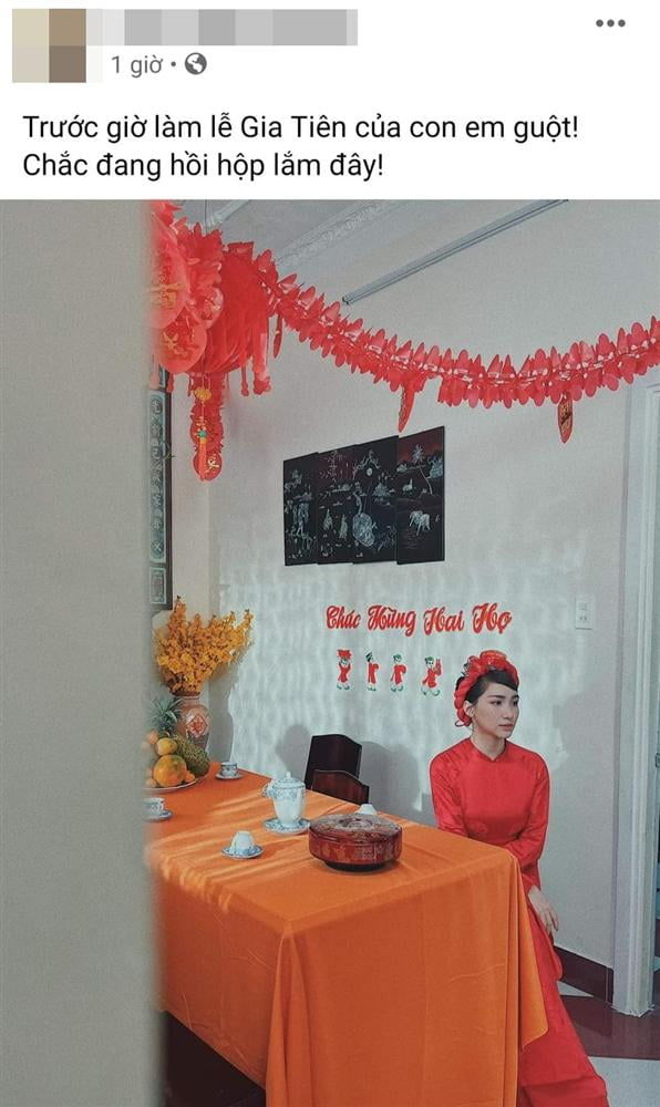 Hình ảnh Hòa Minzy chuẩn bị làm lễ gia tiên