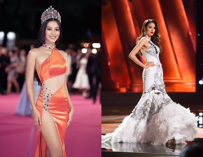 Đọ sắc 2 nàng Hậu: Trần Tiểu Vy và Phạm Hương