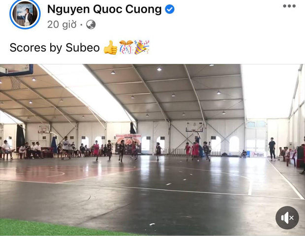 Hà Hồ và Cường Đô La đến trường cổ vũ cho Subeo thi đấu